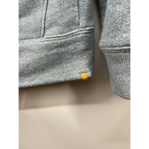 Quicksilver Waterman 1/4 Zip Sweater Mens Sz M Light Blue Pullover Sweatshirt - Picture 9 of 12